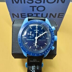 Swatch X Omega Bioceramic Moonswatch Mission To Neptune Watch